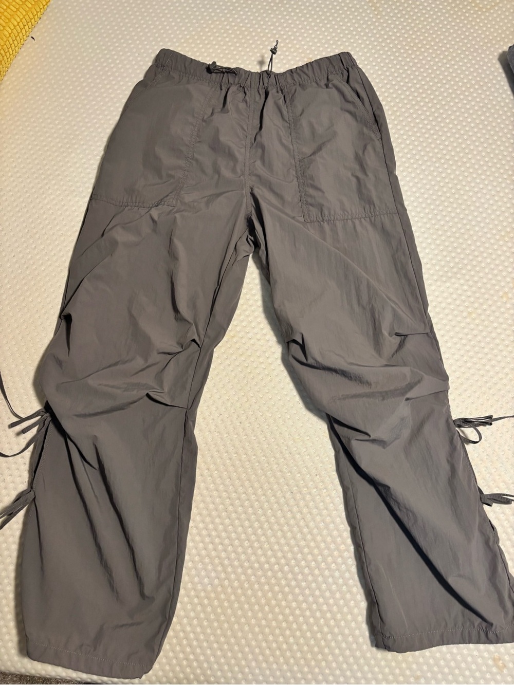 GU Women's Gray Drawstring Track Pants - Lightweight Joggers